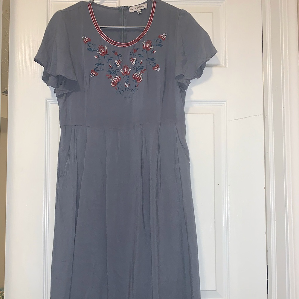 Light blue midi dress